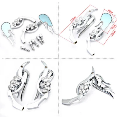 Espejos retrovisores para moto Kawasaki Vulcan 1500 1500L 1600 1700 2000 Foto 1 de 4