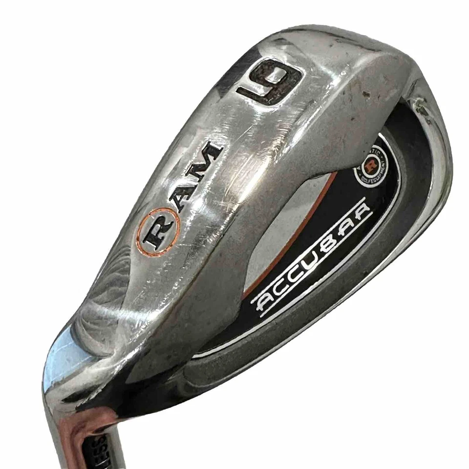 LEFTY Ram Accubar Holla Back 6 Iron Ram Pro Gold Steel Shaft 37.5” - Image 1 of 4