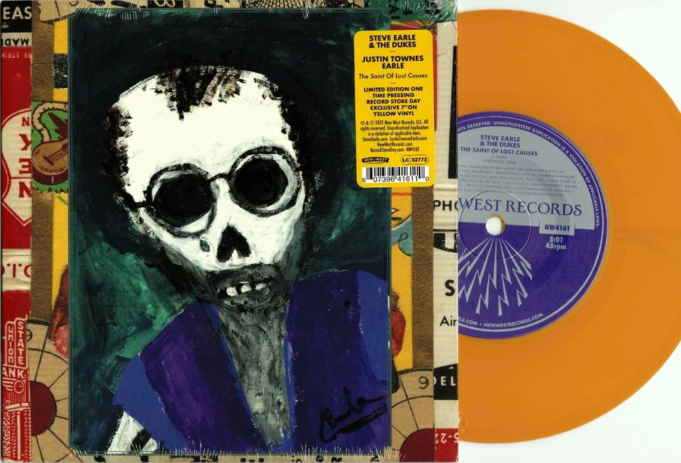 RSD 2021 Steve Earle & The Dukes Justin Townes 7" Vinyl