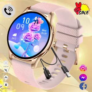 Für Samsung Android Smartwatch Damen mit Telefonfunktion Armbanduhr Bluetooth - Bild 1 von 19