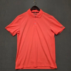 Fila Sport Mens Pink Short Sleeve Athletic Fit Golf Polo Shirt Size Medium - Picture 1 of 8