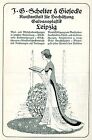 J.G. Schelter & Giesecke Leipzig KUNSTANSTALT Reklama historyczna z 1911 roku