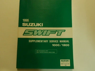 1996 Suzuki Swift 1000/1300 Suplementario Servicio Manual Fábrica Nuevo Book 96 - Imagen 1 de 4