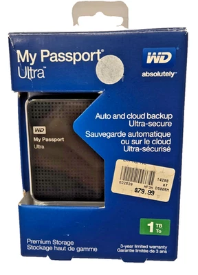 WD My Passport Ultra 1TB Portable External Hard Drive USB 3.0/2.0 - Image 1 of 2