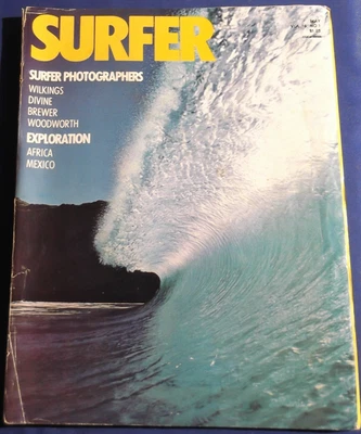 SURFER  MAGAZINE  APRIL/MAY 1975  BIG WAVE STORY  MEXICAN JOURNAL-VINTAGE - Image 1 of 4