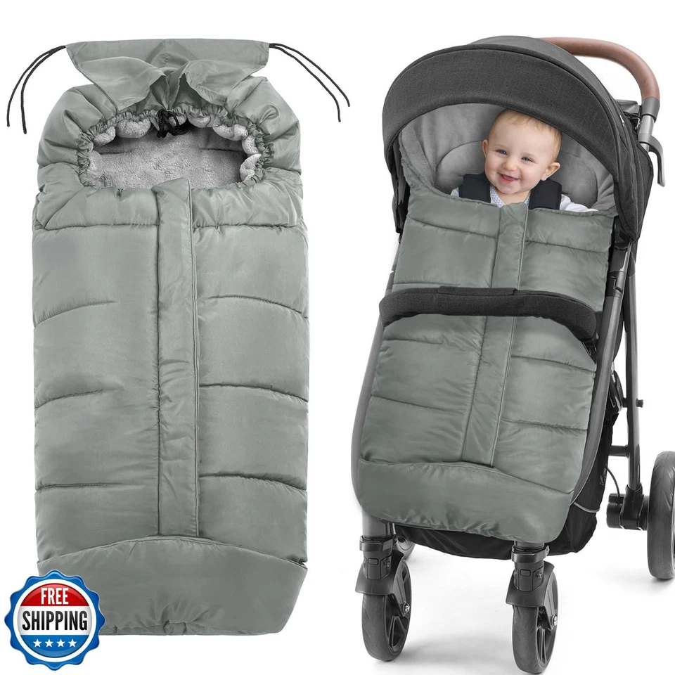 Universal Baby Footmuff for Strollers,Stroller Cover for Winter with Hooded D - Image 1 of 4