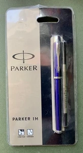 Vintage Parker IM Series Rollerball Pen, Purple CT, Unopened Blister Pack France - Picture 1 of 2