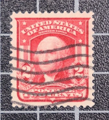 Scott 319 - 2 Cents Washington - Used - PSE Cert Grade 90 - SCV - $45.00 - Image 1 of 3