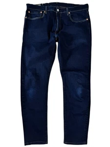 Levi's 512 Premium Blue Dark Wash Slim Tapered Denim Jeans Men's Size 36 X 32 - Picture 1 of 24