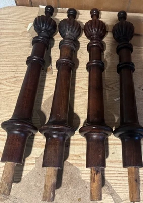 4 архитектурных спасательных резных деревянных наконечника высотой 15,75 дюйма для крафтинга - Изображение 1 из 4