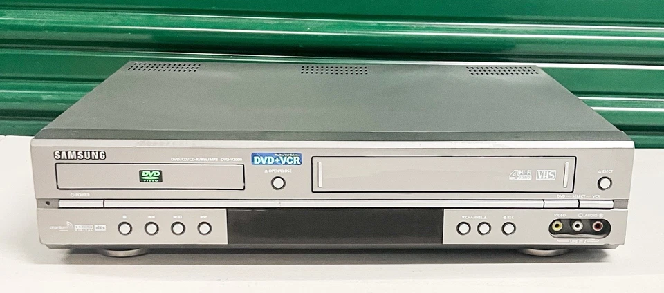 Samsung DVD-V2000 DVD VCR Combo Hi-Fi 4 cabezales VHS MP3 probado sin control remoto Foto 1 de 2