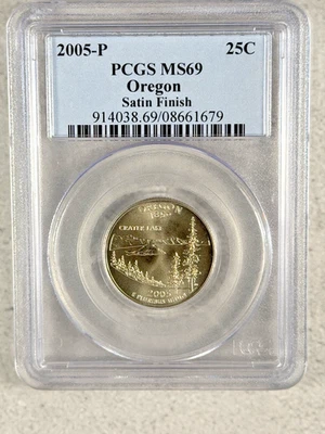 2005-P Oregon State 25C Quarter PCGS MS69 Satin Finish #2P41 - Image 1 of 2