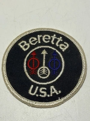 De colección. "Parche bordado con logotipo de armas de fuego Beretta EE. UU. hierro coser 3"" nunca usado" Foto 1 de 2