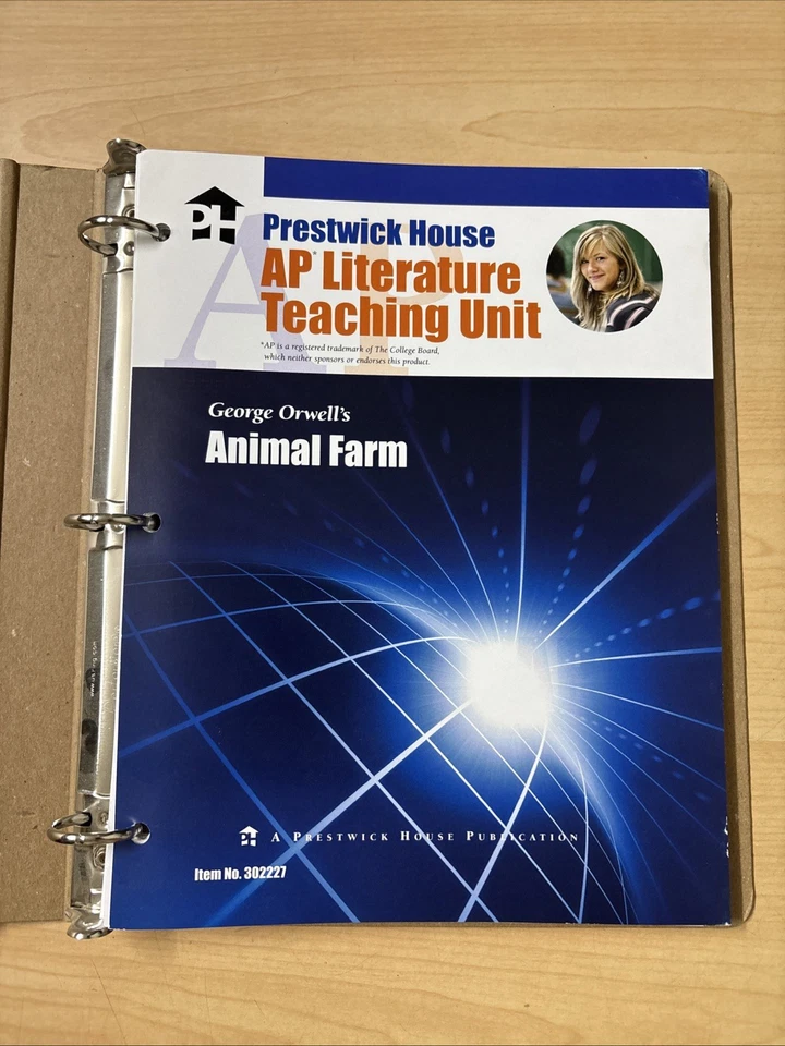 Prestwick House AP Literature Teaching Unit Animal Farm George Orwell NO WRITING - Image 1 of 4