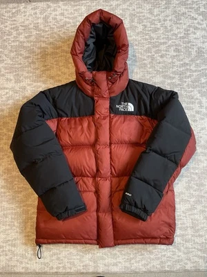 Men’s NORTH FACE Himalayan Down Hooded Puffer Parka Coat (Brick House Red) M - Image 1 of 4