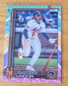 2025 Topps Francisco Lindor Holiday Easter Egg Tin #350 New York Mets - Picture 1 of 1