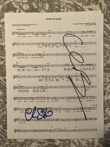 BLONDIE * CHRIS STEIN * CLEM BURKE * AUTOGRAPHED SIGNED SHEET MUSIC - Picture 1 of 3