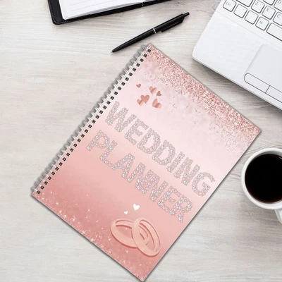 Thick Paper Wedding Planning Book Sparkling Bridal Organizer  Schedule - image 1 of 4