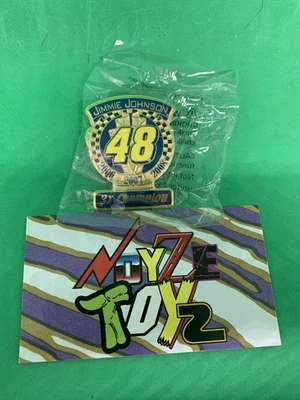 Jimmie Johnson 3x Champion Pin NASCAR CAR RACING 2006 2007 2008 Commemorative - Image 1 of 4