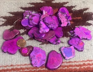 1/2 Pfund (15-20 Platten) vorgebohrte lila Howlithplatten (T327-W8) - Bild 1 von 1