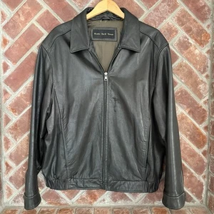 Marc New York Leather Jacket Men’s Size XL RN74847 Chocolate Brown Butter Soft - Picture 1 of 11
