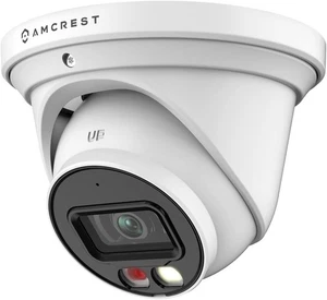 Amcrest 5MP AI Turret IP PoE Camera w/ 49ft Nightvision, Security White - Picture 1 of 9