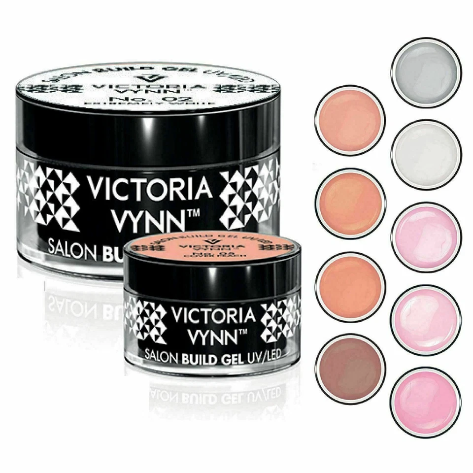 Victoria Vynn Nail BUILDER Gel 50ml UV / LED Clear Cover Nude Pink White Medium