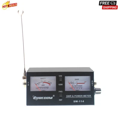 Surecom 100W SWR/RF/Field Strength Test Power Meter for Relative Power Antenna - Image 1 of 4