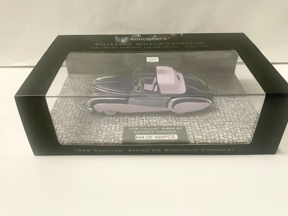 1/43 Minichamps 1948 Cadillac Series 62 Saoutchik Cabriolet - Image 1 of 4