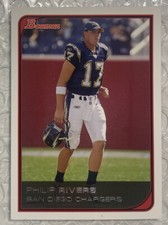 2006 Bowman #105 Philip Rivers WHITE BORDER PARALLEL SSP 033/125