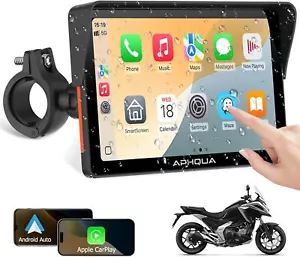 7 Inch Motorcycle Portable Navigation GPS Wireless Apple Carplay Android Auto - Picture 1 of 9