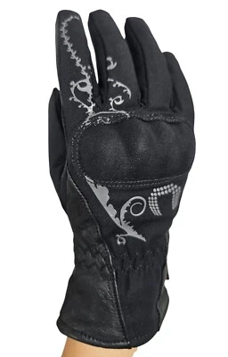 Guanti moto motociclista protezioni invernali freddo femminili imbottiti felpati - Immagine 1 di 4