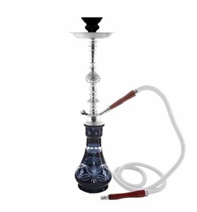 1 Manguera Blanca Hookah Jarrón Negro Vidrio Tubo Shisha NUEVO Charcol Nargilla Gratis - Imagen 1 de 7