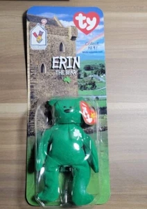 Ty Beanie Baby im Ruhestand "Erin der Bär" vertrieben von McDonald's Tag Error 1993 - Bild 1 von 2