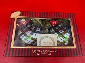 Waterford Plaid Heart Limited Edition Holiday Heirlooms Signed Numbered In Box - Picture 1 of 23