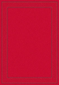 Milliken Red Contemporary Flat Spotted Diagonals Area Rug Solid Legacy Ruby - Picture 1 of 9