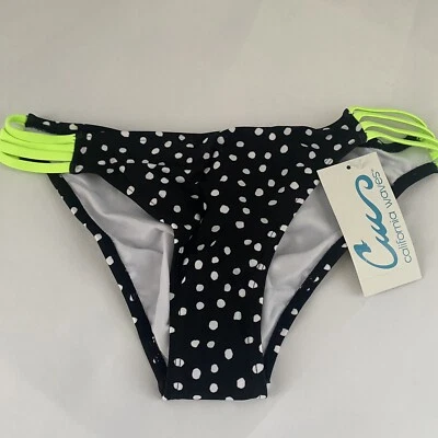 Женское бикини California Waves в горошек с боковым ремешком низ M - Изображение 1 из 3