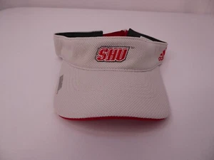 NWT Adidas Climalite SHU Sacred Heart University Pioneers Gray College Visor Hat - Picture 1 of 6