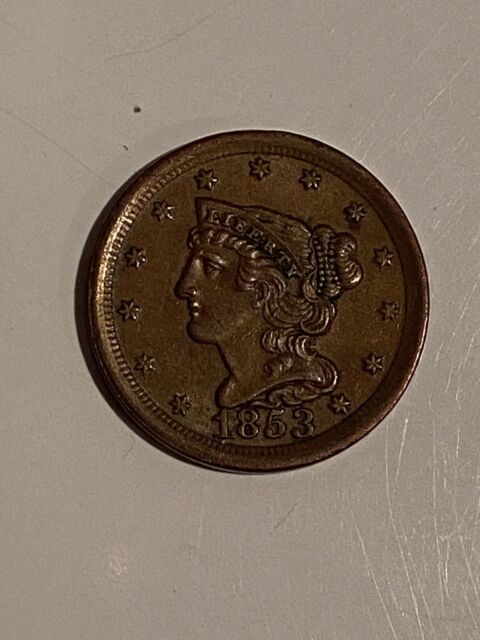 1853 Year Braided Hair Large Cents (1839-1857) for sale | eBay