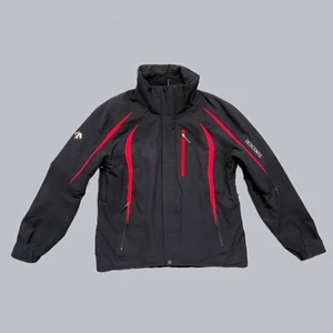 DESCENTE Men's Black Zipper Ski Jacket Size M - Picture 1 of 13