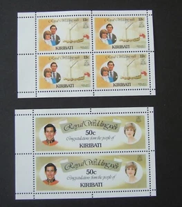 Kiribati 1981 Royal Wedding Booklet paneles Charles Diana MNH UM menta sin montar - Imagen 1 de 1