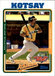 2005 Topps Opening Day Oakland Athletics Baseball Card #141 Mark Kotsay