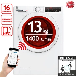 Hoover Waschmaschine 13kg NFC AllinOne-Technologie ECO H3WP 4134TAM/1-S 2ML - Bild 1 von 12