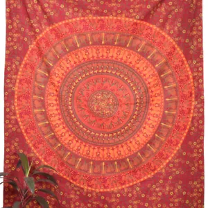 Oussum Mandala Twin Tapestry Wall Art Hippie Wall Hanging Tapestries Home Decor - Picture 1 of 9