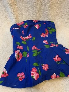 NWT Hollister Floral Strapless Small Top - Picture 1 of 7