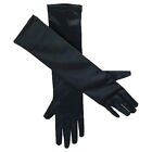 Bristol Novelty BA589 Satin Glove, Womens, Black, One Size
