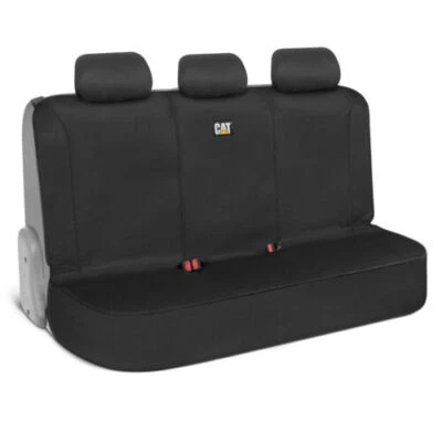 Cubierta de asiento trasero CAT FlexFit™ negra para automóvil, SUV y camioneta - Alfombrilla de lona duradera... Foto 1 de 4