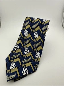 Corbata de seda para hombre de los Padres de San Diego MLB Eagle con etiquetas - Imagen 1 de 4