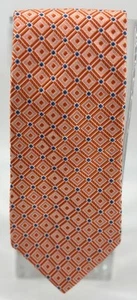 Corbata de seda Tommy Hilfiger naranja diamante - Imagen 1 de 3
