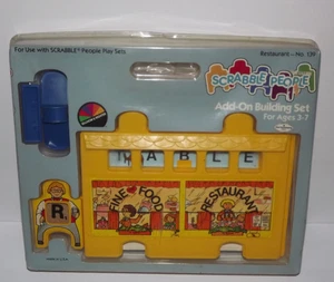 Vintage Scrabble People Restaraunt Play Set Add-On Building #139 New - Picture 1 of 13